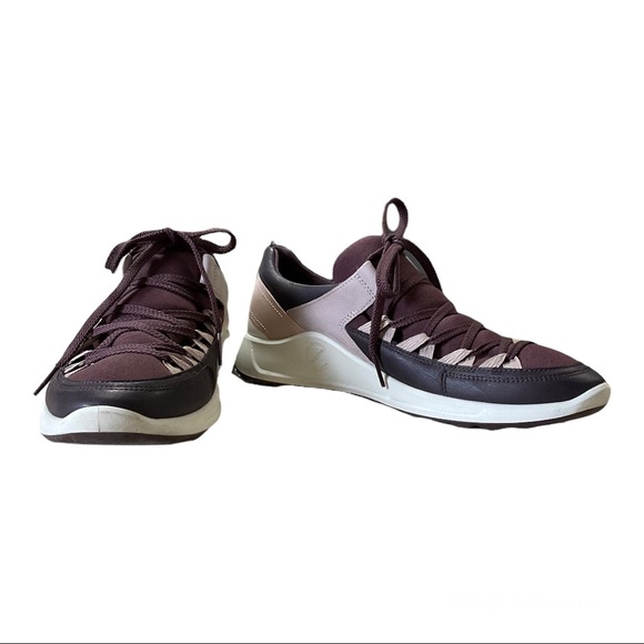 ECCO Flexure Leather Runner II Fig/Black/Grey - EU 42 US 11 - Picture 12 of 16